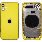 Apple Uyumlu iPhone 11 Boş Kasa + Kapak Sarı