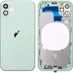 Apple Uyumlu iPhone 11 Boş Kasa + Kapak Yeşil
