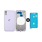 Apple Uyumlu iPhone 11 Boş Kasa Mor + Sıvı Ve Toz Bandı