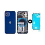 Apple Uyumlu iPhone 12 Boş Kasa Mavi + Sıvı Ve Toz Bandı