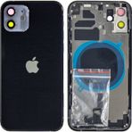 Apple Uyumlu iPhone 12 Boş Kasa Siyah