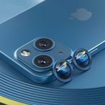 Apple Uyumlu iPhone 14 Mercek Lens Kamera Koruyucu MAVİ