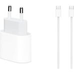 Apple Uyumlu Iphone 15 -16 Pro Max Type-c to Type-c 20w Şarj Adaptörü Ve Şarj Kablosu Seti