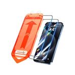 Apple Uyumlu iPhone 15 Pro Max Ekran Koruyucu Cam Otomatik Hizalama Toz Koruma