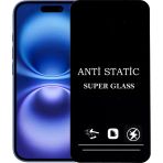 Apple Uyumlu iPhone 16 Plus Anti Statik Ekran Koruyucu Toz Tutmayan Kırılmaz Cam