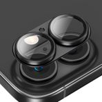 Apple Uyumlu iPhone 16/16 Plus Lens Koruyucu Halka Set-al3130 Siyah