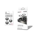 Apple Uyumlu iPhone 17 Pro Kamera Lens Koruyucu Cl-12 Premium Safir Parmak İzi Bırakmayan Anti-reflective Titanyum-gümüş
