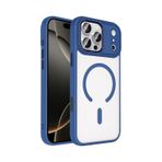 Apple Uyumlu iPhone 17 Pro Max Kılıf Magsafe Kamera Çevresi Metal Kirlenmeye Dayanıklı Premium Kapak Lacivert
