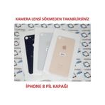 Apple Uyumlu iPhone 8 Arka Pil Batarya Kapağı (Cam) (226128543) renk-secenegi-siyah