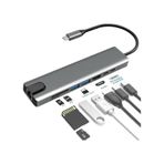 Apple Uyumlu MacBook Pro Air Usb Type-C Hub Dönüştürücü Çevirici Çoklayıcı 8