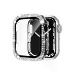 Apple Watch 1 2 3 4 5 6 7 8 9 Se Serisi Uyum 41Mm Taşlı 360 Tam Koruma Şeffaf Silikon Kılıf