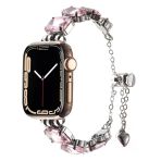 Apple Watch 1 2 3 4 5 6 7 8 9 Se Ultra 49/45/44/42 Mm Krd-115 Renkli Taş Tasarımlı Kordon