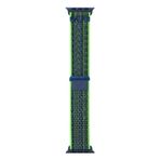 Apple Watch 10 42mm - 38/40/41mm Kordon 2023 Point Hasır Kordon Strap Kayış 2/3/4/5/6/se/7/8/9 Yeşil