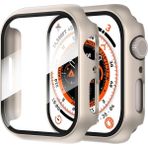 Apple Watch 10 46MM Uyumlu Sert Pc Kasa ve Ekran Koruyucu Kılıf - Titanyum