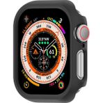 Apple Watch 10. Nesil 46MM Uyumlu Rubber Sert Plastik Koruma Kasa Kılıfı - Siyah