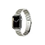 Apple Watch 2/3/4/5/6/7/8/Se/Ultra/Nike 42Mm 44Mm 45Mm 49Mm Uyumlu Metal Baklalı Kordon Tasarım