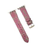 Apple Watch 38Mm Creeper Desenli Kordon (Saat Değildir) - Pembe