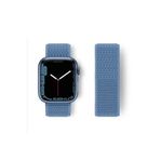 Apple Watch 38Mm Hasırlı Cırtcırtlı Kordon (Saat Değildir) - Mavi