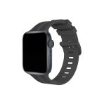 Apple Watch 38Mm Kr408 Çizgili Silikon Kordon (Saat Değildir) - Koyu Gri