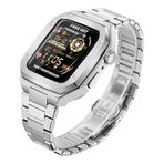 Apple Watch 4 5 6 44Mm Uyumlu Paslanmaz Celik Zirh Armor Kasa Kordon