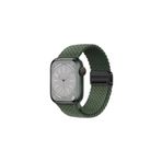 Apple Watch 42mm 44mm 45mm 49mm 12345678 Se Ultra /2 Uyumlu Flexi Magnet Kordon (Güçlü Mıknatıs) Haki