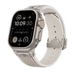 Apple Watch 42mm Endurance Pro 316L Çelik Bağlantı Parçalı Silikon Kordon Kayış