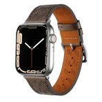 ???Apple Watch 44mm KRD-76 PU Deri Kordon Strap Kayış