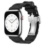 Apple Watch 44Mm Spor Görünümlü Zore KRD-94 Silikon Kordon