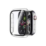 Apple Watch 7 41 Mm Uyumlu Kasa Ve Ekran Koruyucu 360 Tam Koruma Kılıf Şeffaf