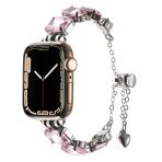 Apple Watch 7 41Mm Krd-115 Renkli Taş Tasarımlı Kordon