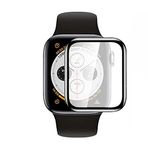 Apple Watch 7 8 45mm Mat ile uyumlu Eko Pet Saat Ekran Koruyucu Siyah