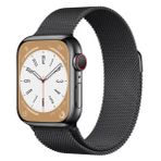 Apple Watch 8 7 6 5 4 3 Se Ultra Uyumlu 42 / 44 / 45 / 49MM Milano Loop Çelik Örme Metal Mıknatıslı Kordon