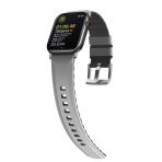 Apple Watch Linus Serisi Kordon 1/2/3/4/5/6/Se/7/8/9 38Mm/40Mm/41Mm Uyumlu Kayış Grey