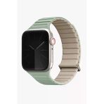 Apple Watch Revix Evo Serisi 3/4/5/6/7/8/9/Se 38Mm / 40Mm / 41Mm Çelik-Silikon Mıknatıslı Kordon Soft Mint - Ivory