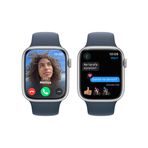 Apple Watch S9 41mm Gümüş-Mavi SB - M/L Akıllı Saat
