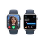 Apple Watch S9 41mm Gümüş-Mavi SB - S/M Akıllı Saat