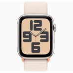 Apple Watch SE 2023 40 mm Yıldız Işığı Alüminyum Kasa Spor Loop Kordon Akıllı Saat