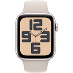 Apple Watch SE 2023 44 mm Yıldız Işığı Alüminyum Kasa Spor Kordon Akıllı Saat Teşhir- Outlet