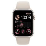 Apple Watch SE GPS 44 mm Alüminyum Kasa Spor Kordon Yıldız Işığı Akıllı Saat Teşhir- Outlet