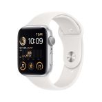 Apple Watch Se Gps 44 mm Gümüş Alüminyum Kasa Beyaz Spor Kordon Akıllı Saat Teşhir- Outlet