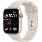 Apple Watch SE GPS 44 mm Yıldız Işığı Alüminyum Kasa Spor Kordon Akıllı Saat