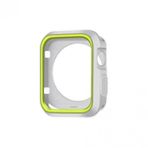 Apple Watch Seri 1 2 3 İçin 38 MM İki Renkli Silikon Tpu Kılıf (Gri Sarı)