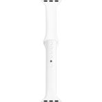 Apple Watch Seri 1 2 3 Için 38 mm Slim Silikon Kordon Kayış Beyaz