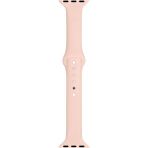 Apple Watch Seri 1 2 3 Için 38 mm Slim Silikon Kordon Kayış Kum Pembe