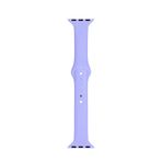 Apple Watch Seri 1 2 3 İçin 38 Mm Slim Silikon Kordon Kayış Lila