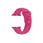 Apple Watch Seri 1 2 3 Icin 38 Mm Small Beden(S/M Size) Silikon Kordon(54 Renk) Koyu Pembe