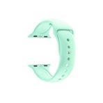 Apple Watch Seri 1 2 3 Icin 42 Mm Small Beden(S/M Size) Silikon Kordon(54 Renk) Su Yesili