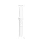 Apple Watch Seri 4 5 6 Için 40 mm Slim Silikon Kordon Beyaz
