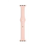 Apple Watch Seri 4 5 6 Için 40 mm Slim Silikon Kordon Kum Pembe