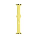 Apple Watch Seri 4 5 6 Için 40 mm Slim Silikon Kordon Sarı
